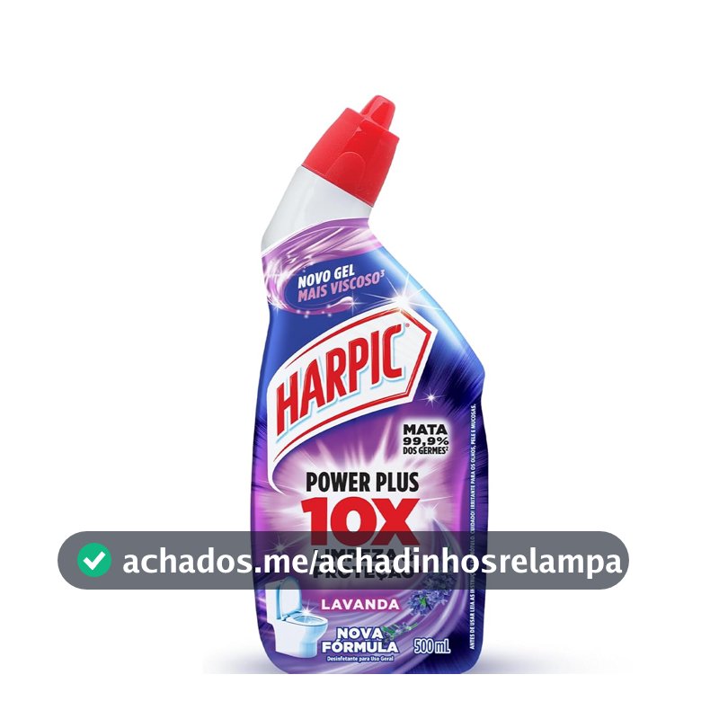 Harpic Power Plus Desinfetante e Desodorizador Sanitário em Gel Lavanda 500ml
