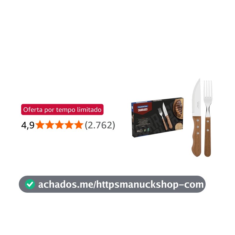 JOGO CHURRASCO INOX 12PC DYNAMIC