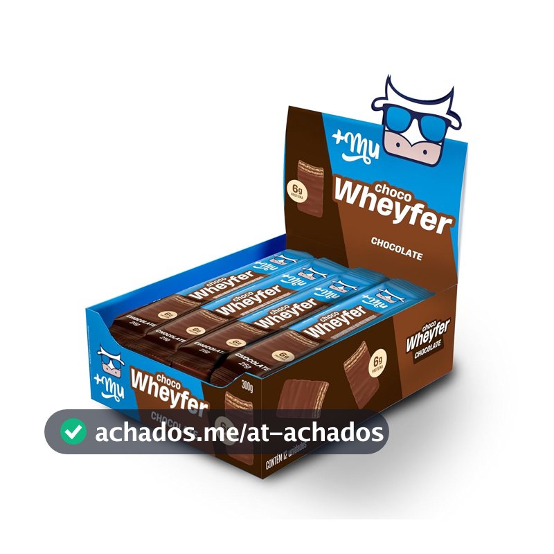 +Mu Chocowheyfer Proteico Sabor Chocolate - Display com 12 unidades - 300g