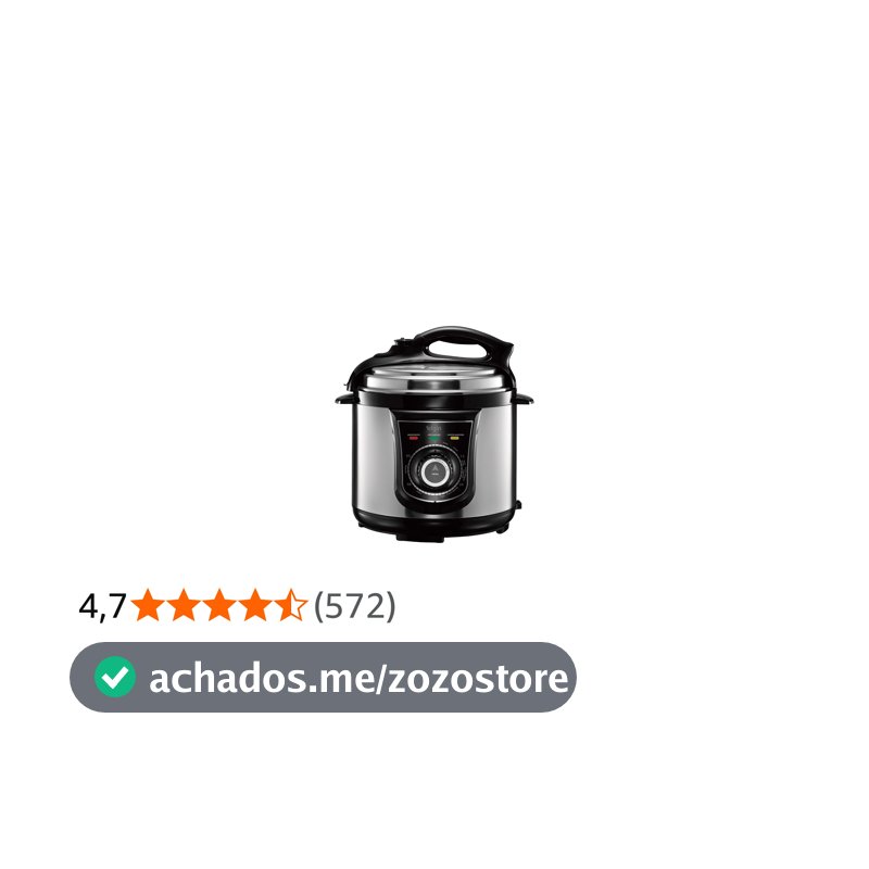 Panela de Pressão Elétrica Elgin 4 Litros Segura e Prática 840W 220V