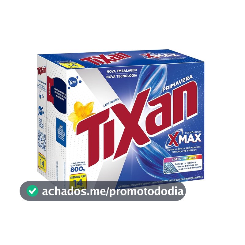 Ypê Lava Roupas em Pó Tixan Primavera 800g