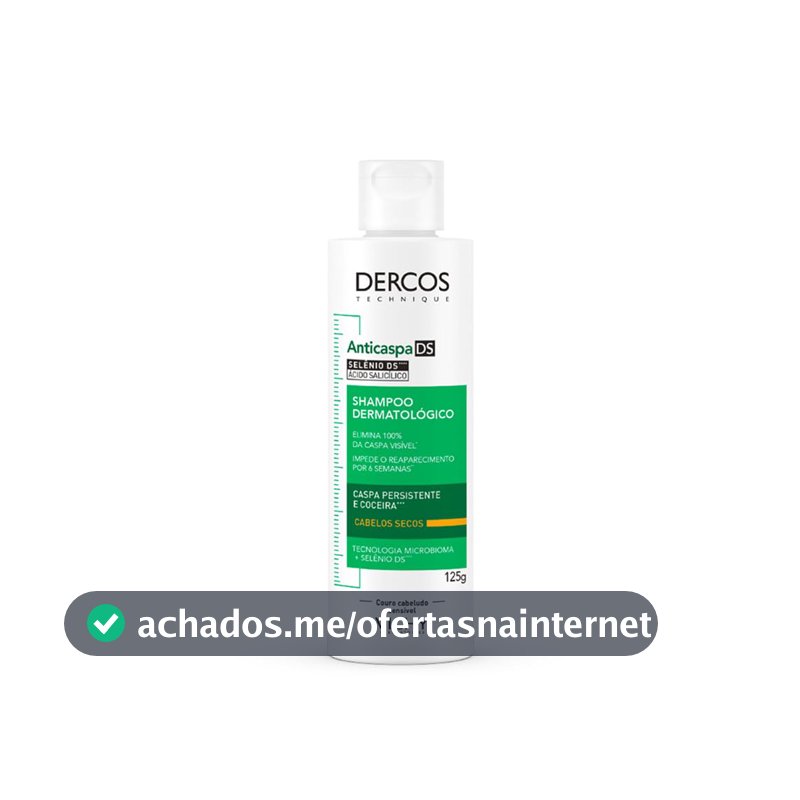 Vichy Dercos DS Shampoo Anticaspa para Cabelos Secos, 125g