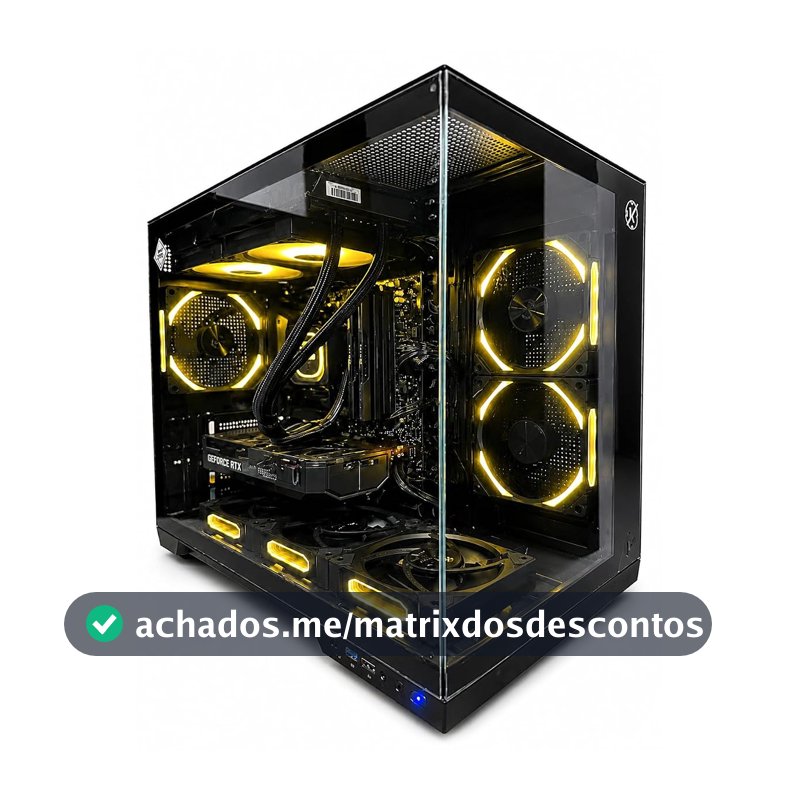 A&A TECH PC Gamer AMD Ryzen 7 5700X, RTX 5060 8GB, 32GB DDR4, SSD NVMe 1TB, Water Cooler 240mm ARGB, 6 Fans ARGB Sincronizados, WiFi, Bluetooth, Windows 11 Ativado – Alta Performance para Jogos