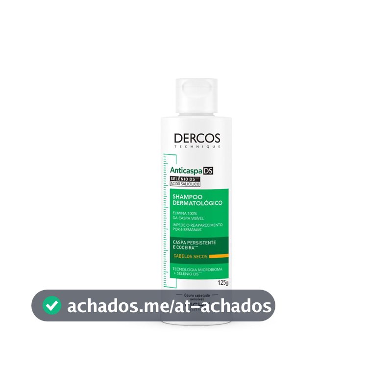 Vichy Dercos DS Shampoo Anticaspa para Cabelos Secos, 125g
