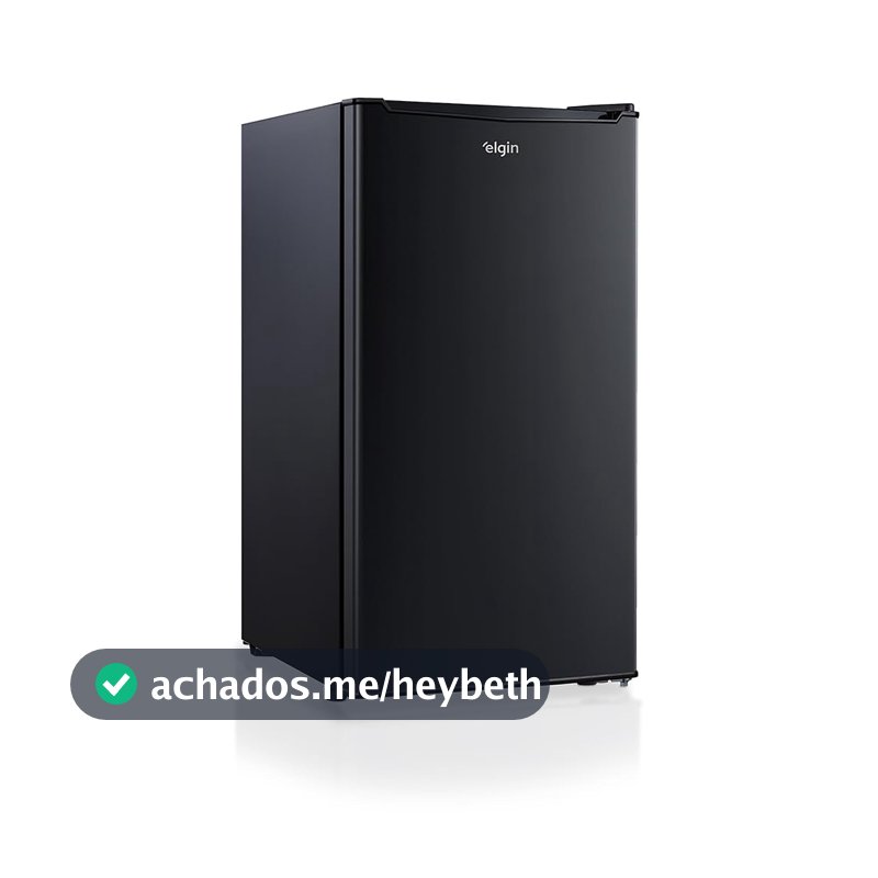 Frigobar 93L Elgin - Porta Reversível Compartimento Extra Frio Preto 220V