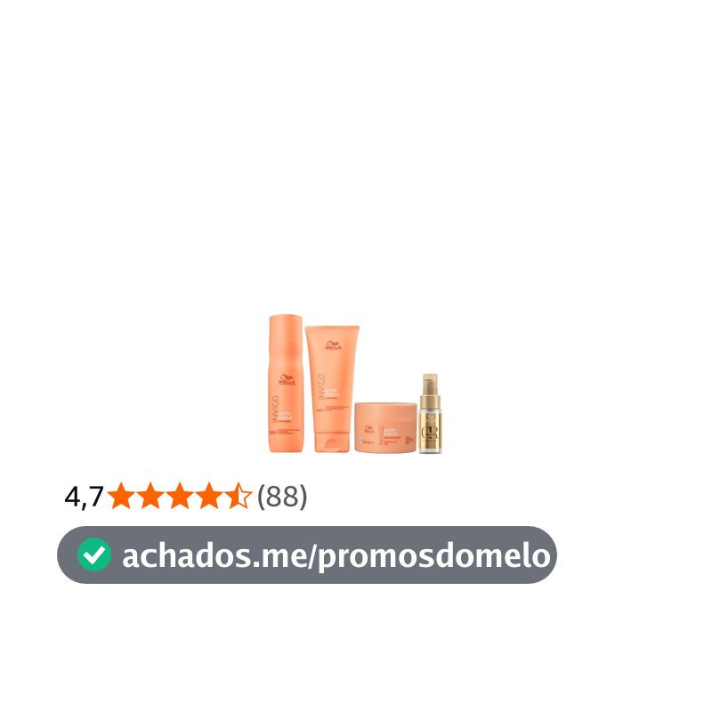 Kit Shampoo Condicionador Máscara Nutri Enrich E Óleo Capilar Oil Reflections Luminous Wella