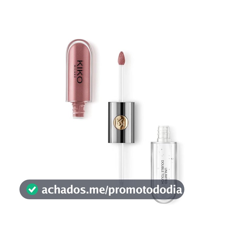 KIKO MILANO, Unlimited Double Touch, Batom e Gloss Incolor, Cor