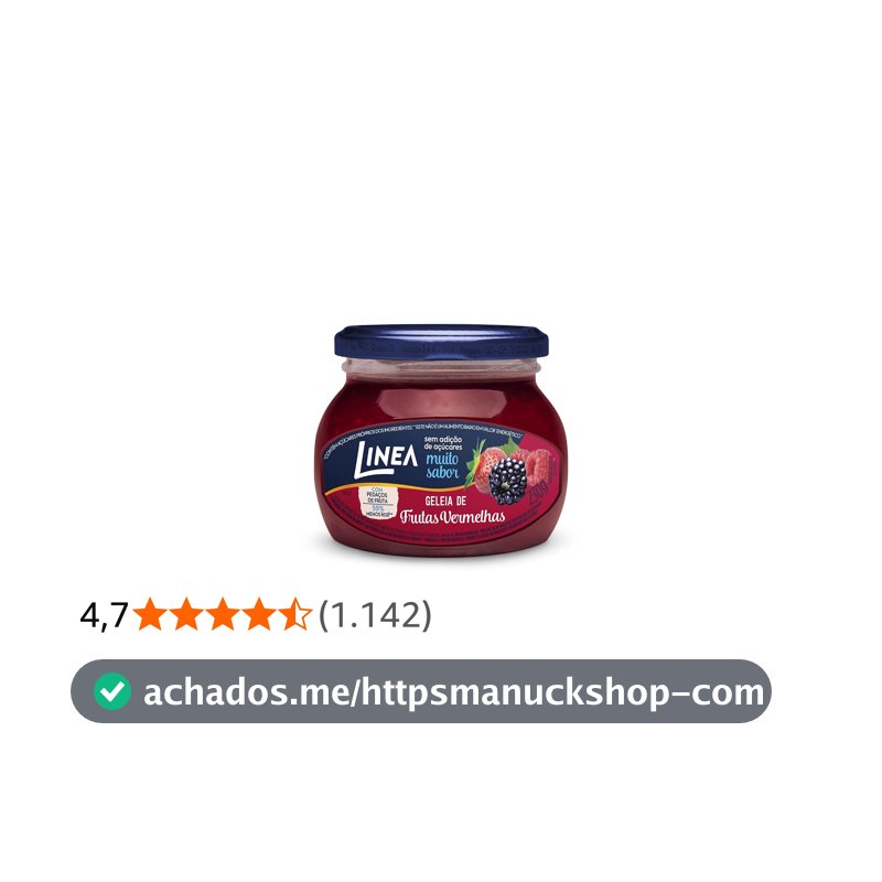 Linea Geleia de Frutas Vermelhas 230g