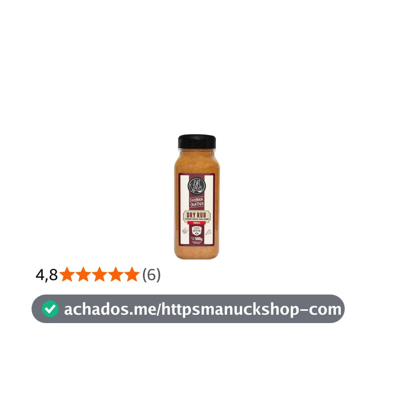 Tempero Dry Rub 500g - BR Spices