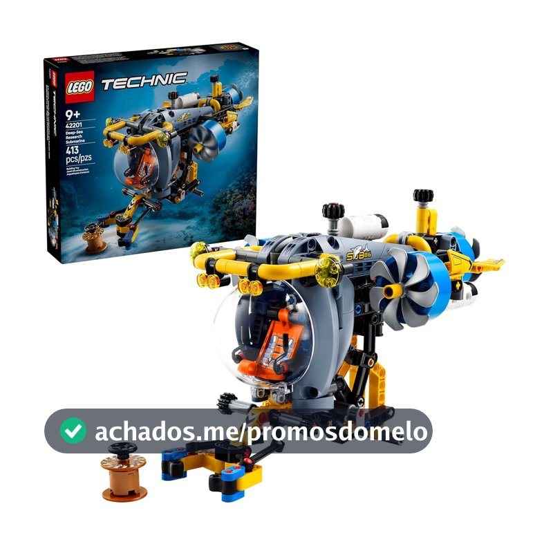 LEGO Technic Submarino de Pesquisa em Mar Profundo 42201 (413 Peças)