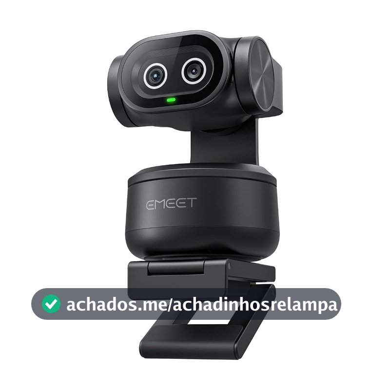 EMEET PIXY Dual-Camera AI-Powered PTZ Camera 4K, AI Tracking, PDAF&AI Autofocus 0.2s, 1/2.55'' Sensor, 3 Mics, Presets, Gesture Control, 4K Webcam for Streaming and OBS/Twitch/Switch 2 Compatible