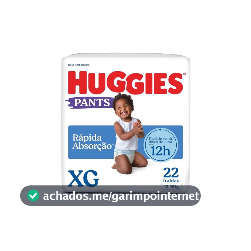 FRALDA HUGGIES TRIPLA PROT. ROUP. XG - 24UND