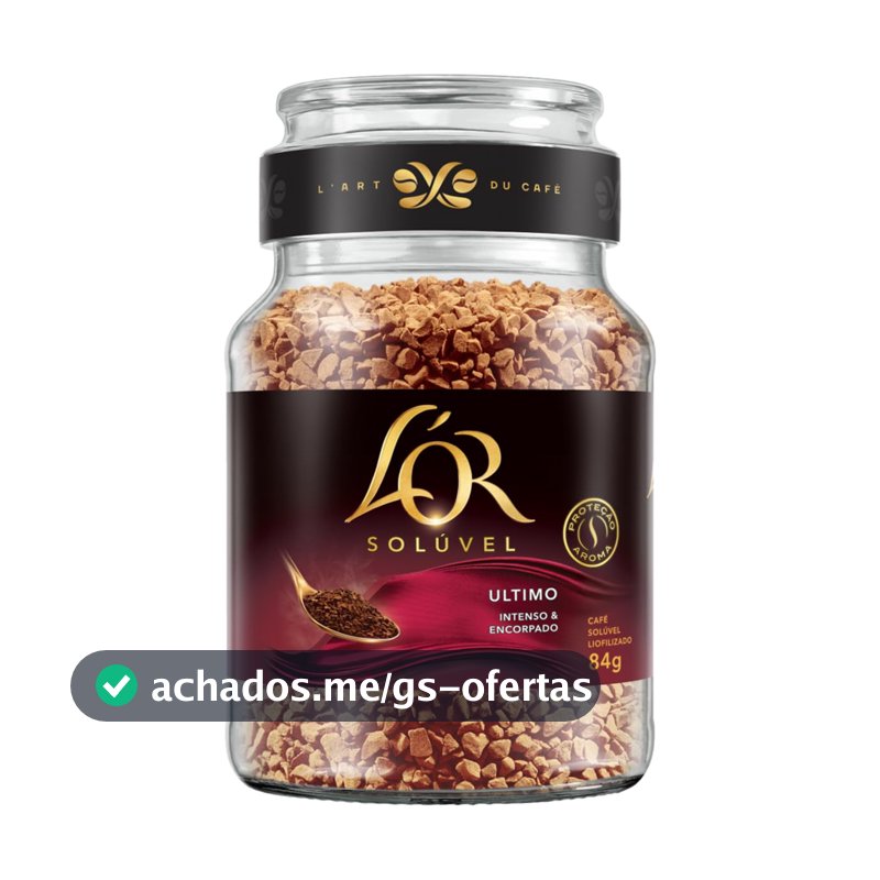 Café Solúvel L'OR Último, 84g