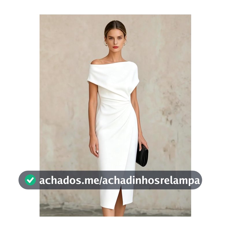 Vestido feminino elegante tomara que caia - Vestido midi colado ao corpo com cintura franzida para coquetel, noite, casamento, convidada