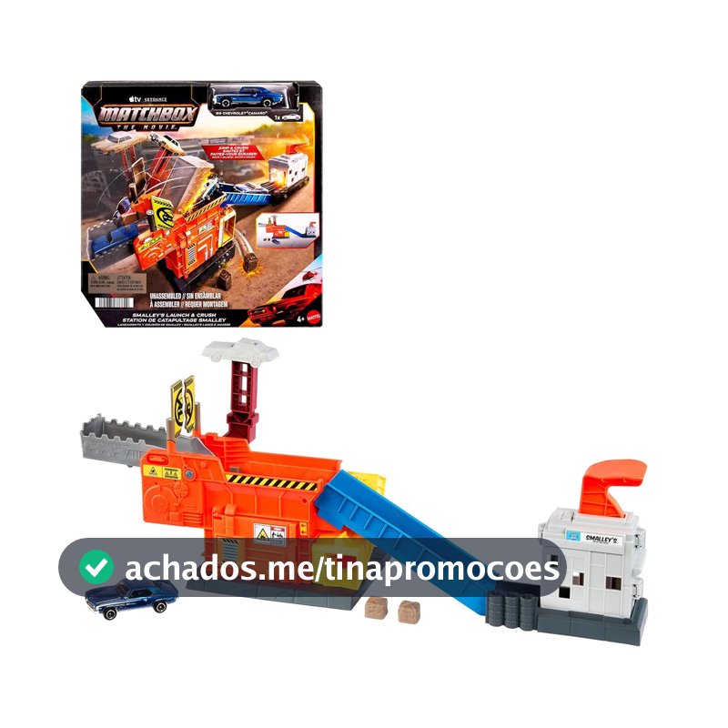 Matchbox 0 Conjunto de Brinquedo The Movie Playset Crusher 4Y+