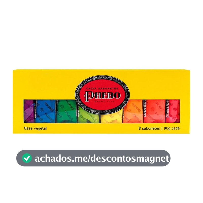 Kit Sabonete, PHEBO, Amarelo, 720g