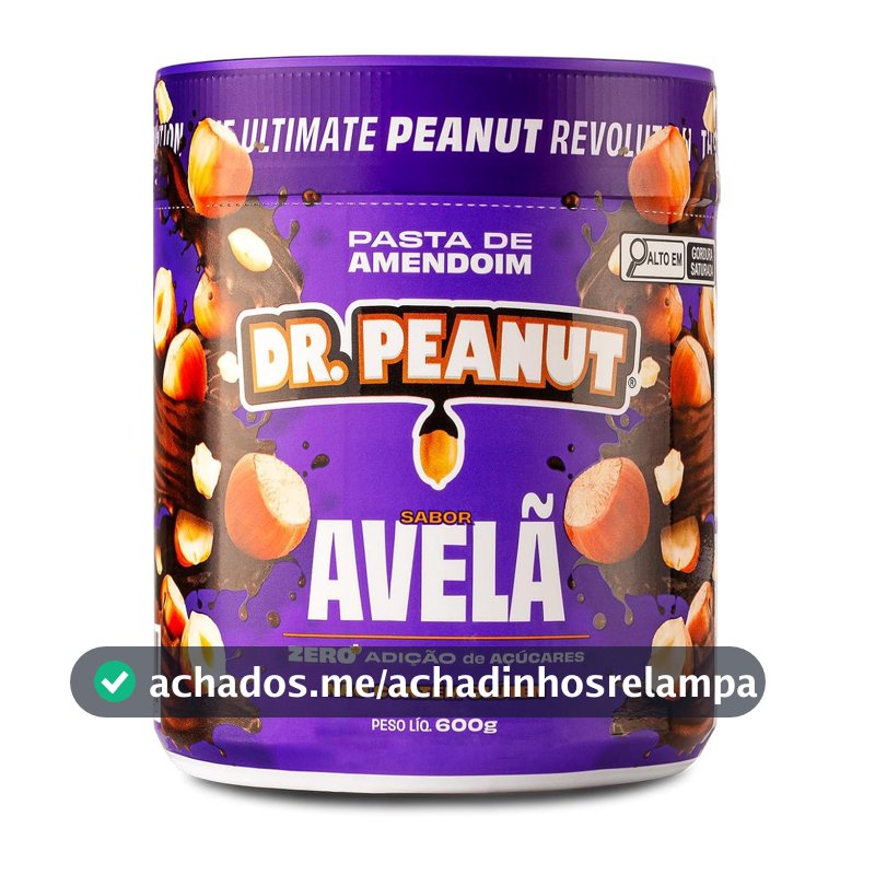 Dr. Peanut Pasta de Amendoim Avelã 600G - Com Whey Protein