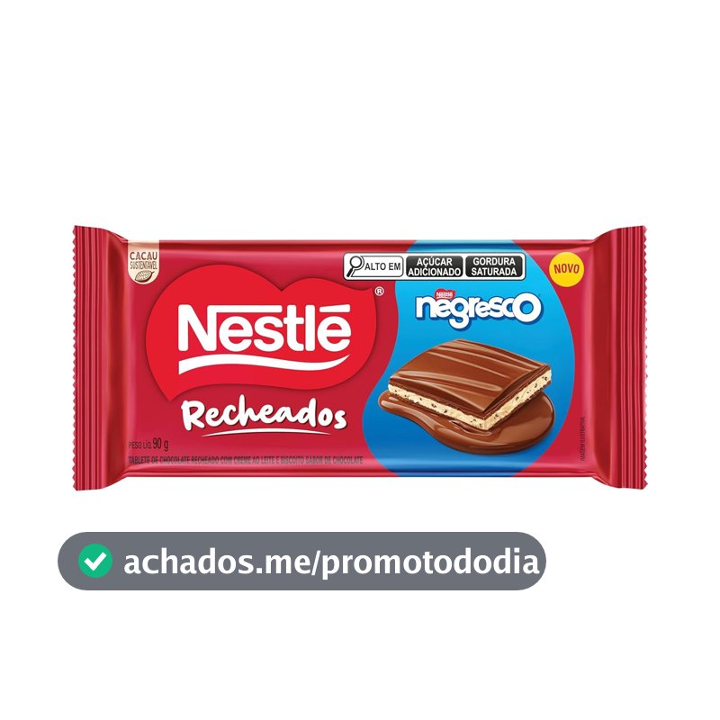 NESTLÉ NEGRESCO Recheado 90g Tablete
