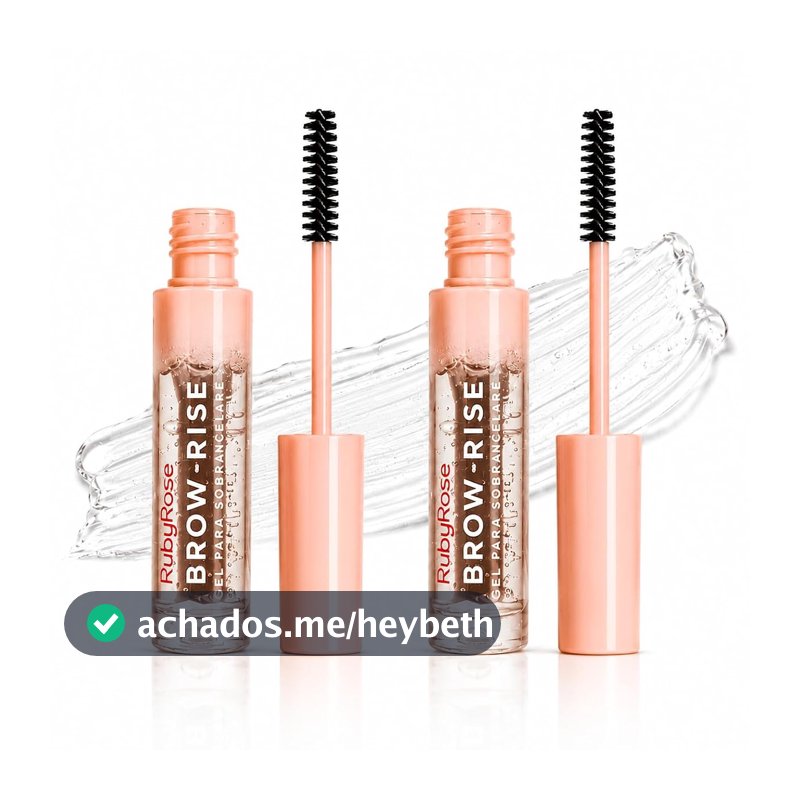 KIT 2 UN Gel para Sobrancelhas Brow Rise Ruby Rose – Fixação e Definição Perfeitas, Longa Duração, 8,3g Brow laminations gel incolor sobrancelhas