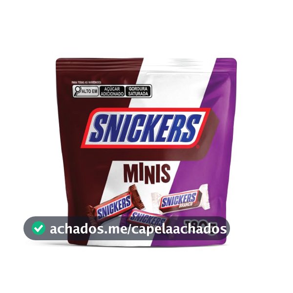 Chocolate Snickers Variedades Minis 180g