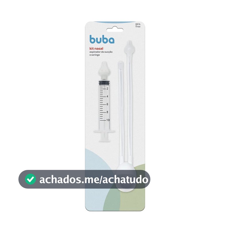 Buba Kit Aspirador Nasal De Sucção E Seringa