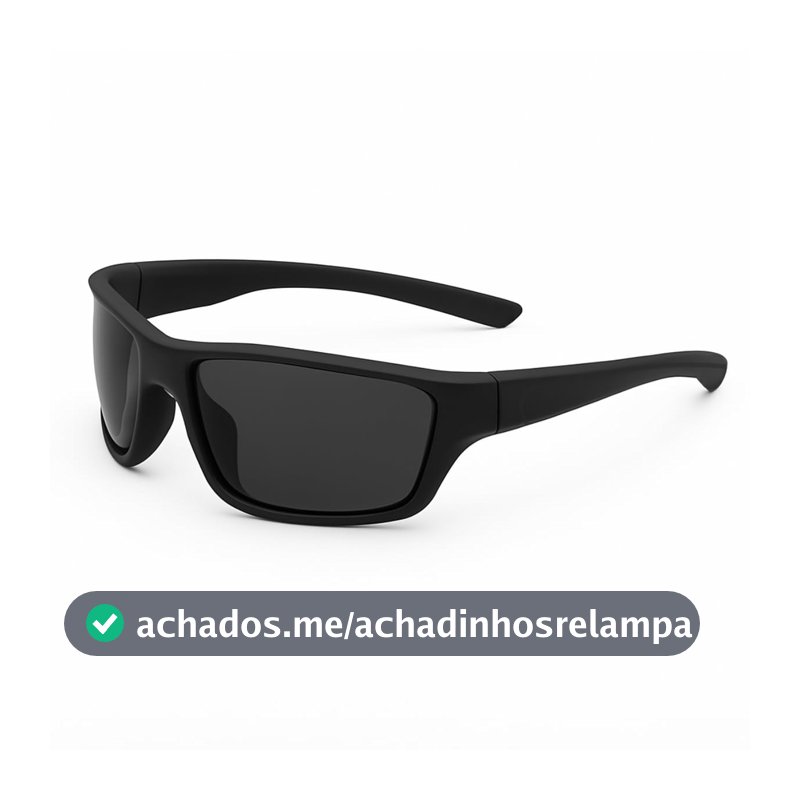 Óculos de Sol Esportivo Masculino, Polarizado, Proteção UV400, Armação Preta, Para Pesca