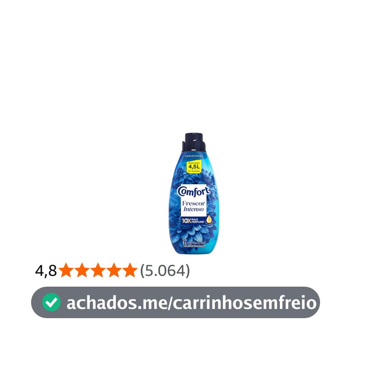 Comfort Amaciante Concentrado Frescor Intenso 1 L