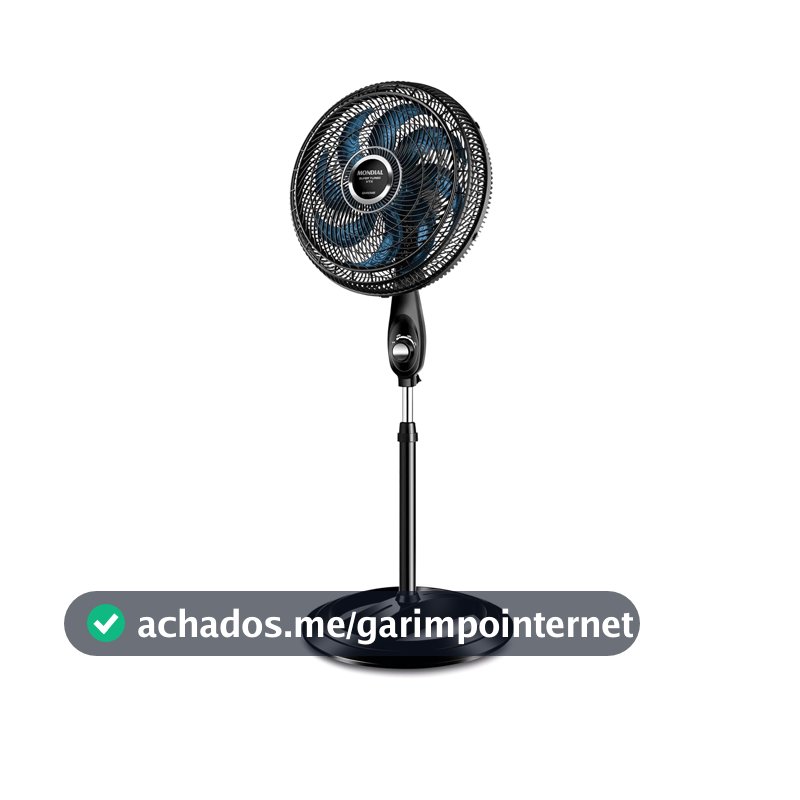 MONDIAL Ventilador de Coluna, Super Turbo 8 Pás, Preto, 140W, 110V - VTX-40C-CRYSTAL