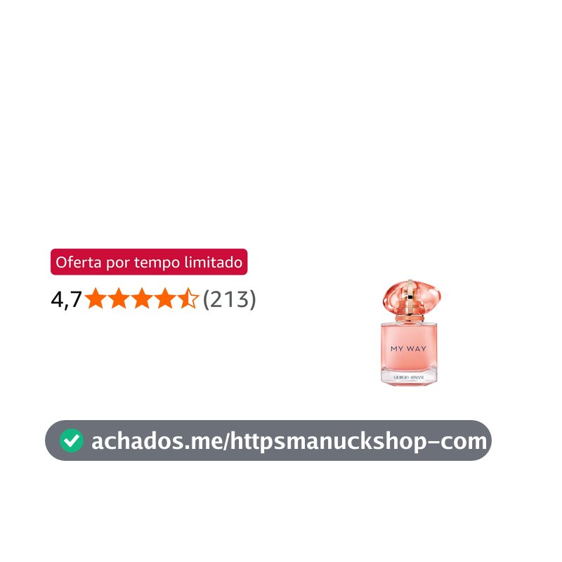 Armani Beauty, My Way Ylang Eau de Parfum, Giorgio Armani Perfume Feminino, Floral Frutado, Fragrância com Notas de Manga, Coco, Ylang Ylang e Almíscar