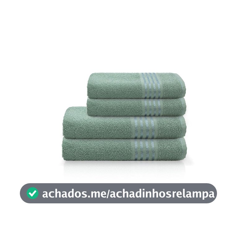 Camesa Jogo de Banho Decor Especial 4 peças - Verde