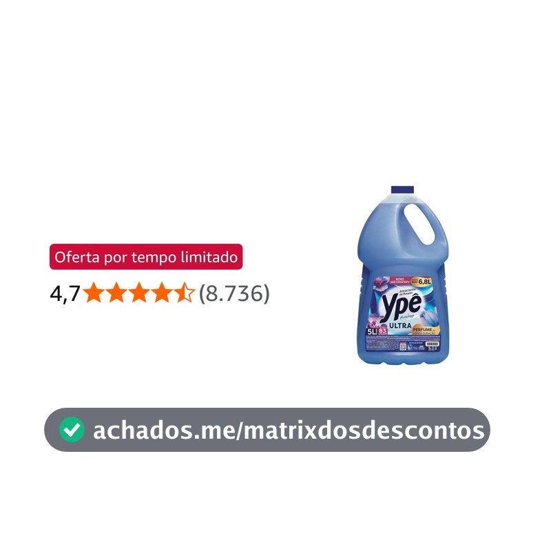 Ypê Amaciante Tradicional Aconchego 5L (Embalagem pode variar)