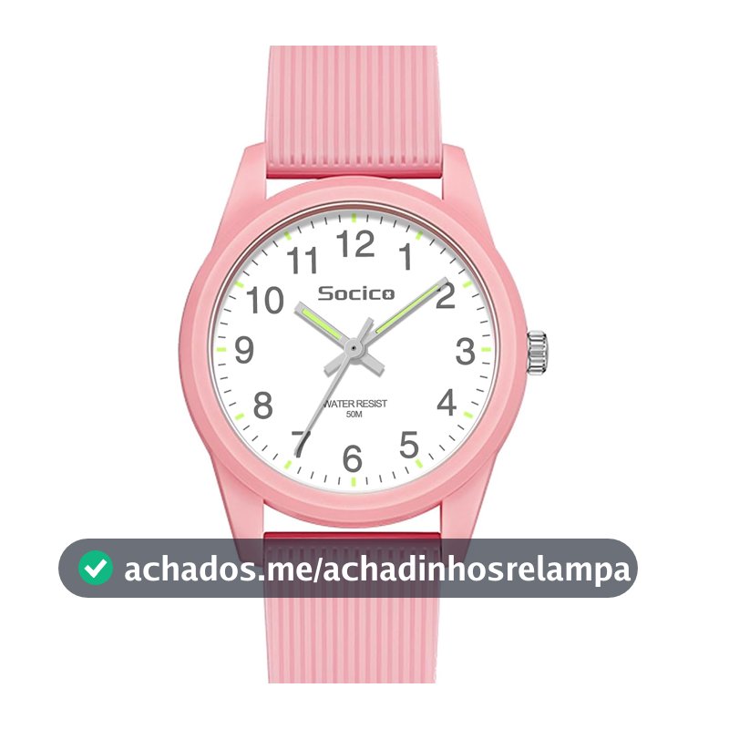 SOCICO Relógio analógico infantil para meninos e meninas, fácil de ler, relógio de aprendizagem, à prova d'água, 50 m, pulseira macia para crianças de 4 a 12 anos, ótimo presente para crianças