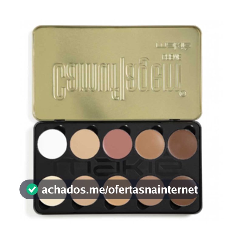 Makiê Paleta Corretivo Camuflagem Creme Escura Média c/10 4g