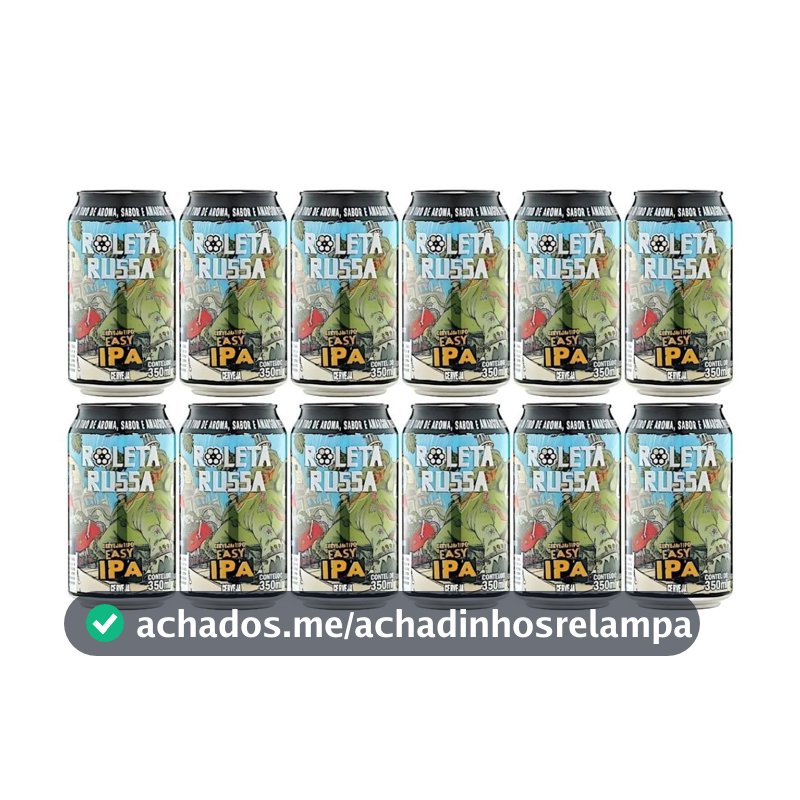 Kit 12 Cervejas Roleta Russa Easy IPA 350ml