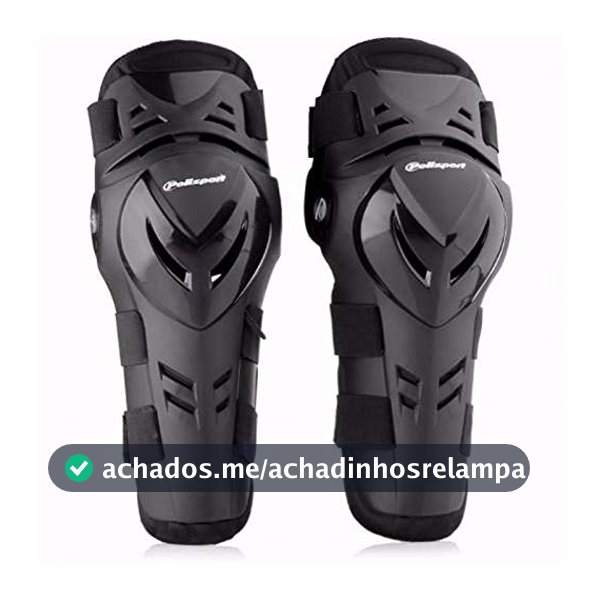 Joelheira Trilha Proteção Articulada Devil Polisport Preta