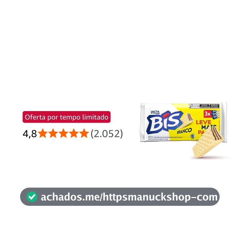 Lacta Bis Laka - Chocolate Branco Kit 3 Unidades 100,8g