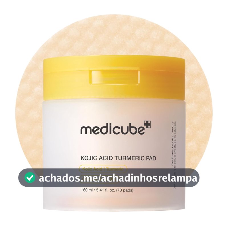 Discos Faciais de Ácido Kójico e Cúrcuma medicube