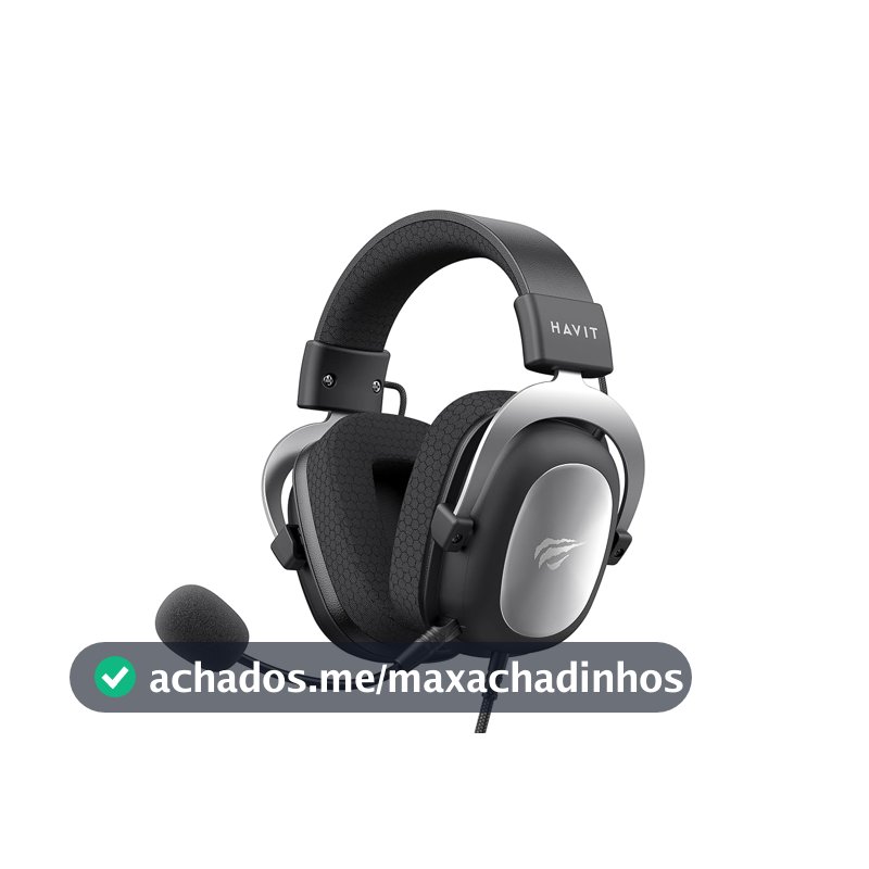 Havit HV-H2002d Fone de Ouvido Gamer com Microfone, Prata