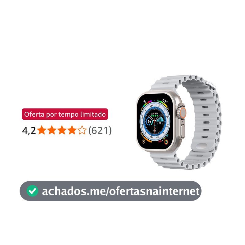 Oferta por tempo limitado para Membros Prime: Pulseira para Apple Watch Ultra Foufousun Ocean, unissex, 49 mm/45 mm/44 mm/42 mm/41 mm/40 mm/38 mm, pulseira de silicone macio esportiva para Apple Watch Ultra2/Ultra iWatch séries