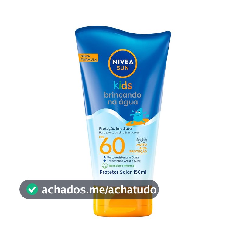 Protetor Solar Infantil NIVEA Sun, FPS 60, 150ml