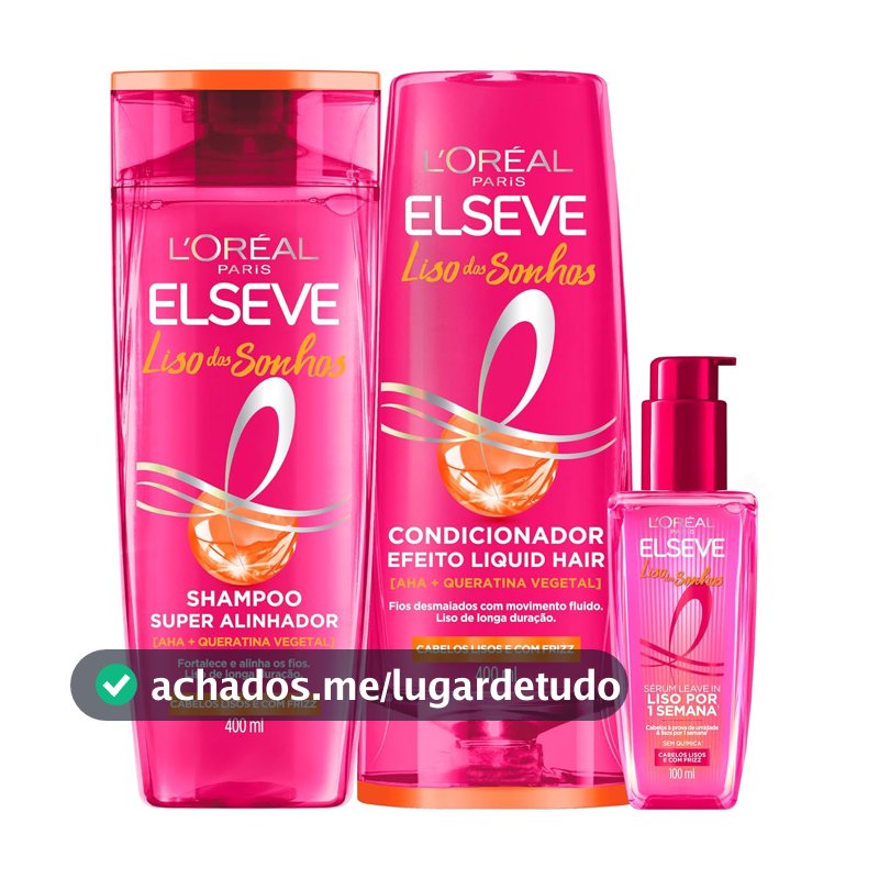 Shampoo e Condicionador L'Oréal Elseve, Kit com 2 Unidades