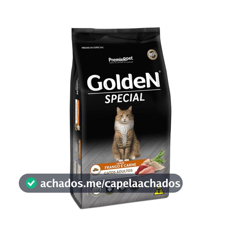 Ração Golden Special para Gatos Adultos Frango e Carne 10kg
