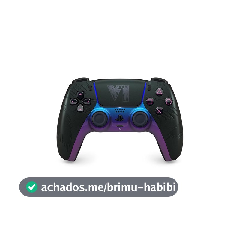 Controle sem fio DualSense® preto – Edição limitada do Grand Theft Auto VI