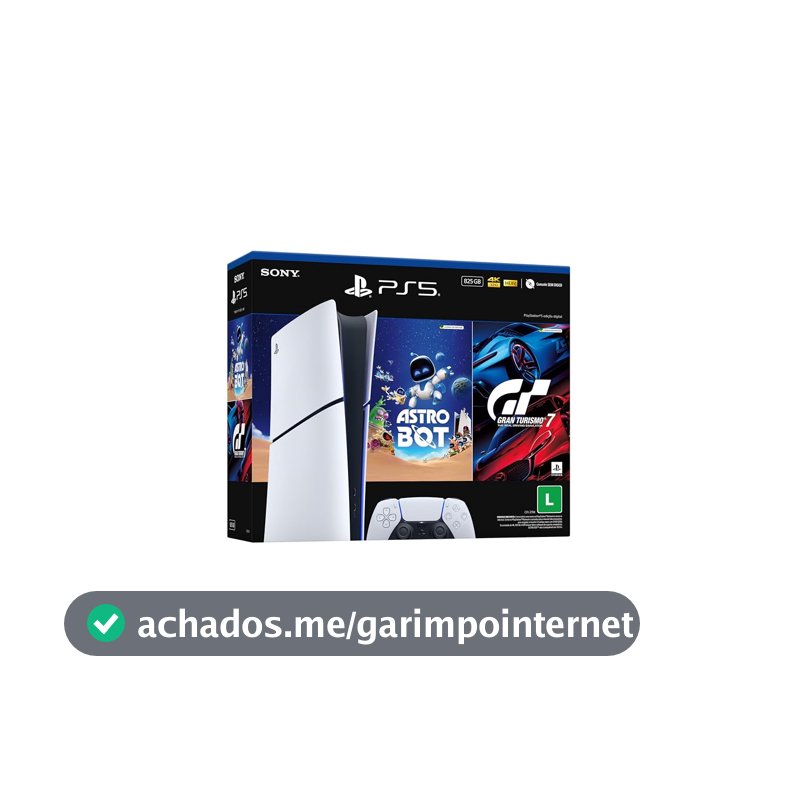 PlayStation®5 Slim Digital 825GB – Pacote ASTRO BOT e Gran Turismo 7