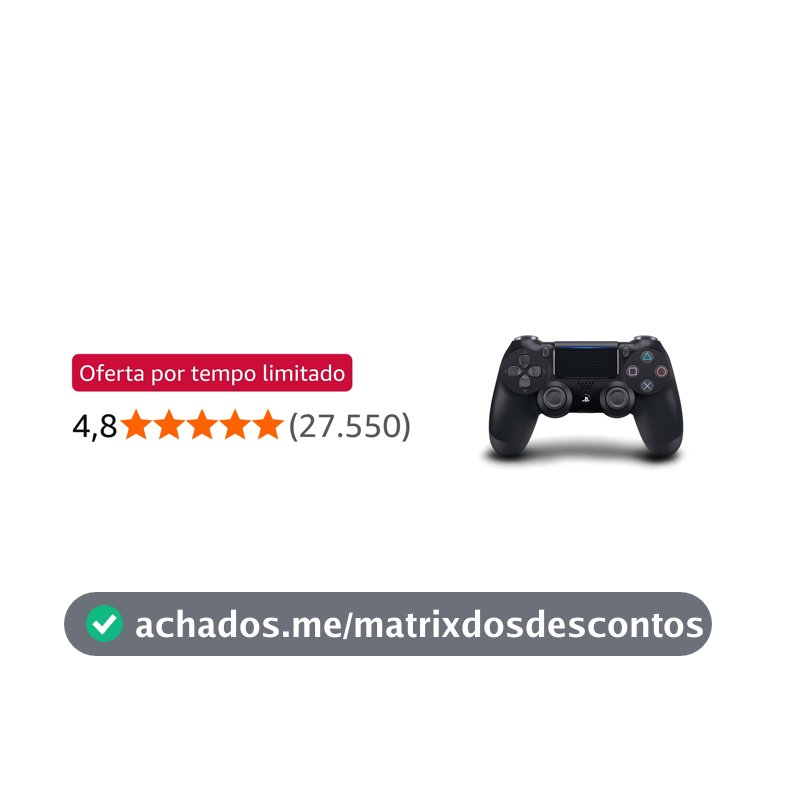 Controle sem fio PlayStation Dualshock 4™ - Preto