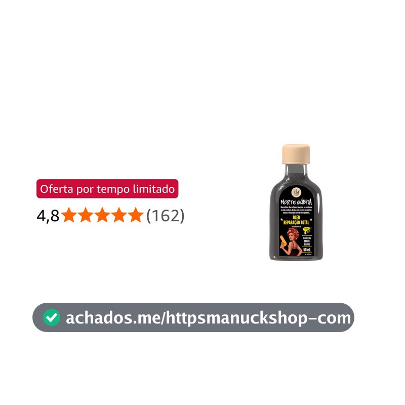 Lola From Rio Óleo Reparador Morte Súbita 50ml