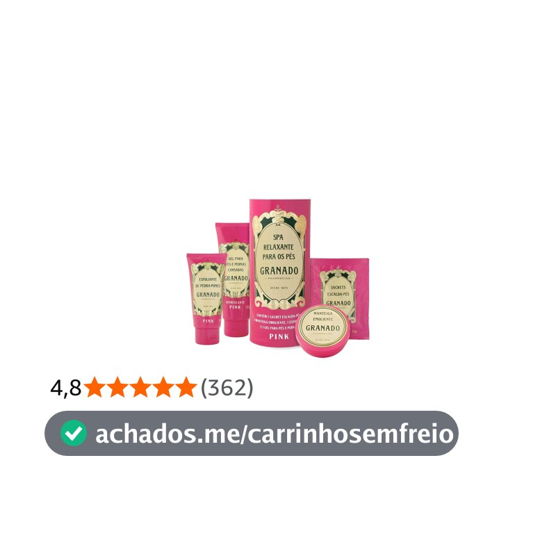 Granado Kit Pink Spa Relaxante Para os Pés