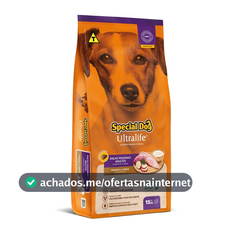 SPECIAL DOG Ração Special Dog Ultralife Adultos Raças Pequenas Sabor Frango E Arroz 15 Kg