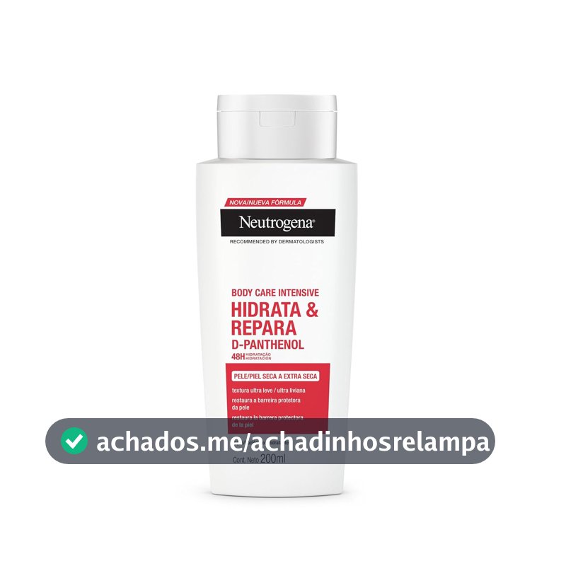 Hidratante Corporal Neutrogena Body Care Intensive Hidrata&Repara, 200ml
