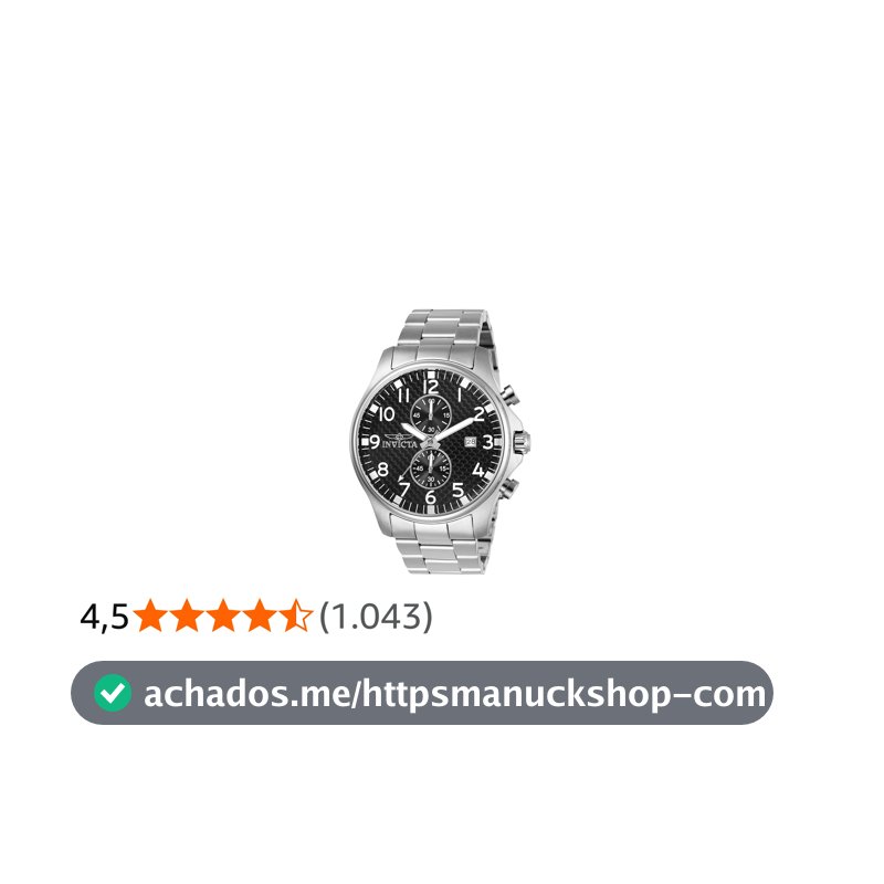 Invicta Specialty 0379 Relógio masculino de quartzo - 48 mm